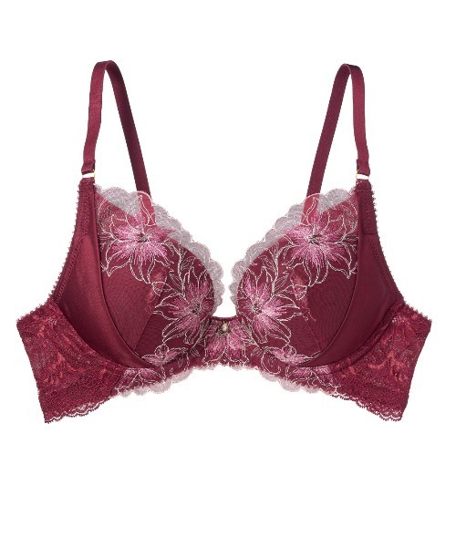 PEACH JOHN（ピーチジョン） ブラジャー サテンエンブロイダリーブラ