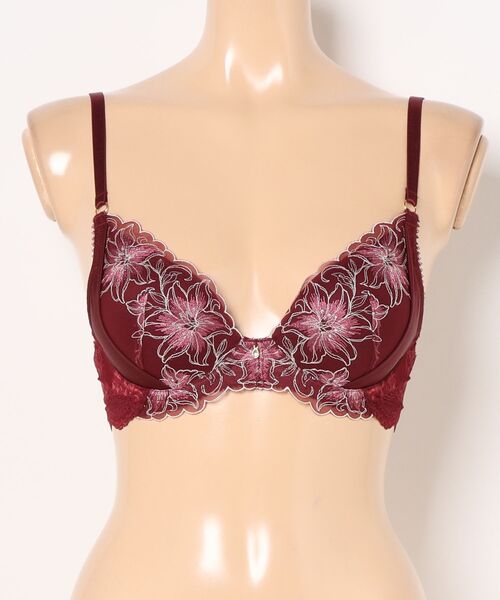 PEACH JOHN（ピーチジョン） ブラジャー サテンエンブロイダリーブラ