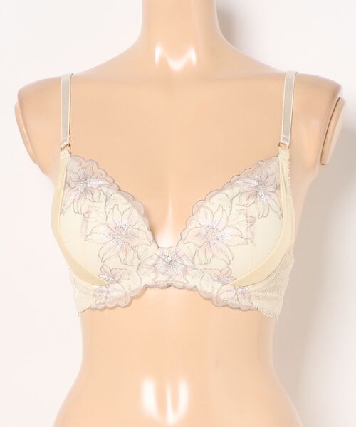 PEACH JOHN（ピーチジョン） ブラジャー サテンエンブロイダリーブラ