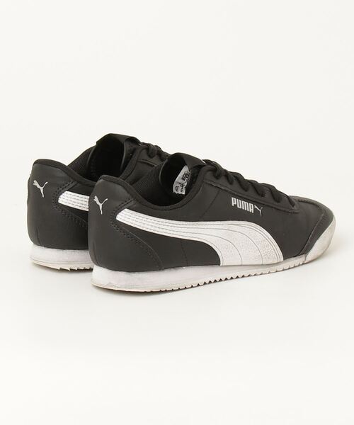「PUMA」 ローカットスニーカー 22.0cm ブラック×ホワイト メンズ_画像2