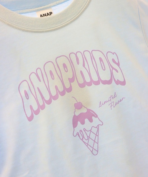 ファミリア　アイスクリームTシャツ100cm ANAP kids（アナップキッズ） tシャツ アイスクリームプリントモチーフ