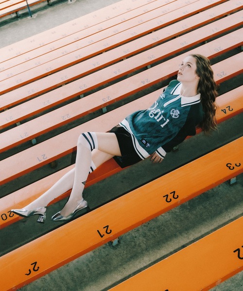 umbro（アンブロ） ニット セーター X-girl x UMBRO HALF ZIP JACQUARD