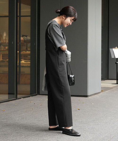 スローブイエナ コーデュロイオーバーオール サロペット ブラック 36