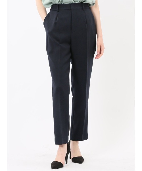 m．f．エディトリアル（m．f．editorial）/【ストレッチ ウォッシャブル】m．f．エディトリアル テーパードパンツ 紺(セットアップ可能) m.f.editorial（エムエフエディトリアル） スラックス パンツ