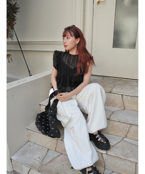 「JUMELLE」 半袖ブラウス FREE ピンク レディース_画像5