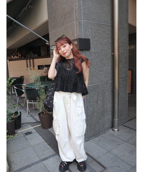 「JUMELLE」 半袖ブラウス FREE ピンク レディース_画像7