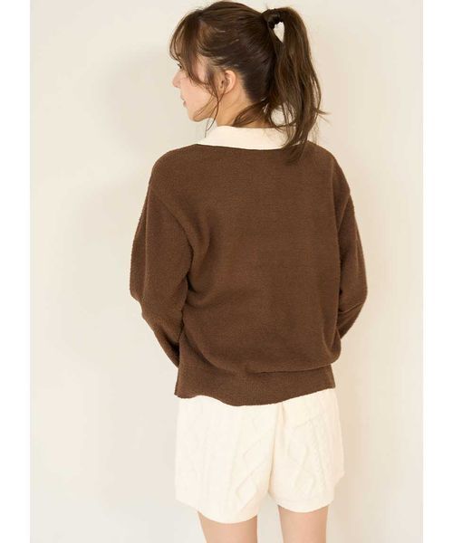 SNIDEL HOME パジャマ ルームウェア Bearニットプルオーバー