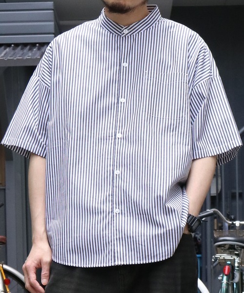 「Starting Over」 「HALHAM」半袖シャツ M ブルー系その他 メンズ_画像4