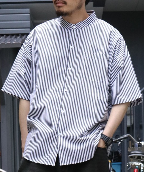 「Starting Over」 「HALHAM」半袖シャツ M ブルー系その他 メンズ_画像6