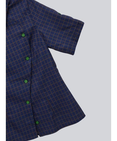 「Uenui」 「diandianjia」半袖シャツ FREE ブルー レディース_画像5