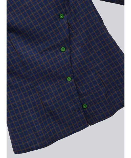 「Uenui」 「diandianjia」半袖シャツ FREE ブルー レディース_画像6