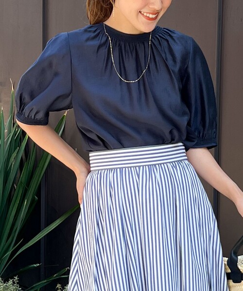 「NOLLEY'S」 半袖ブラウス 36 ベビーピンク レディース_画像5