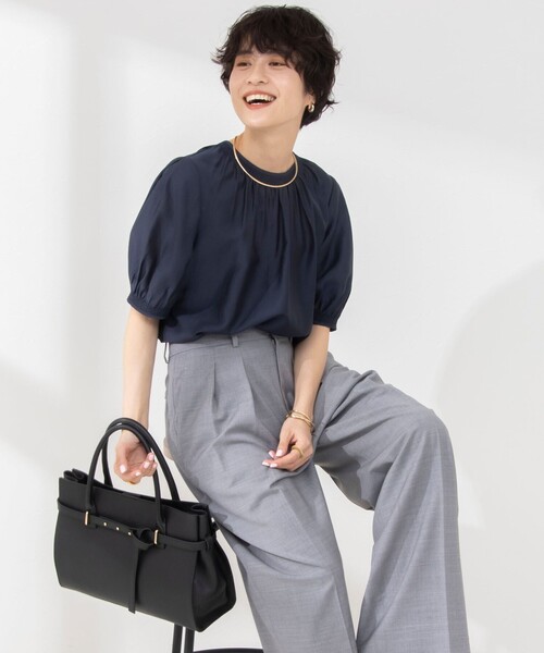 「NOLLEY'S」 半袖ブラウス 36 ベビーピンク レディース_画像9