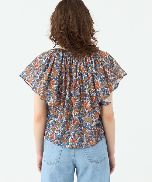 「SOULEIADO」 半袖ブラウス 36 イエロー系その他2 レディース_画像5