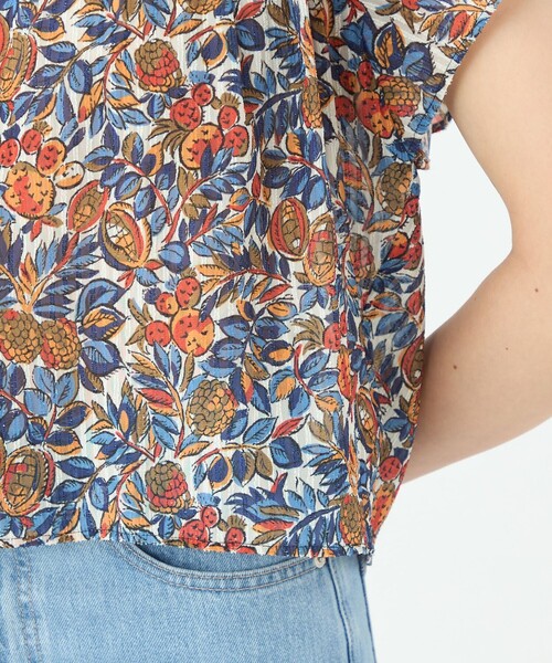 「SOULEIADO」 半袖ブラウス 36 イエロー系その他2 レディース_画像8