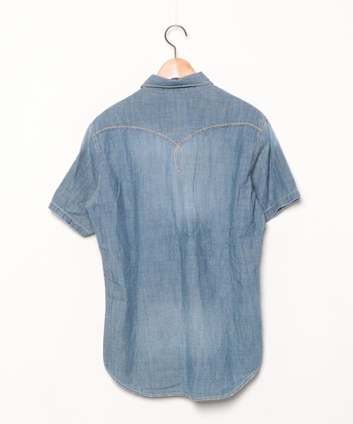 「STOOGe」 半袖シャツ M ブルー メンズ_画像2