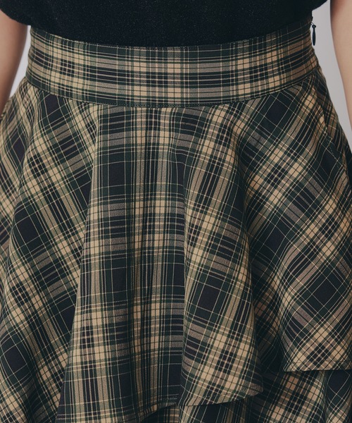 レディアゼル タータンチェックティアードスカート タータンチェックティアードスカート