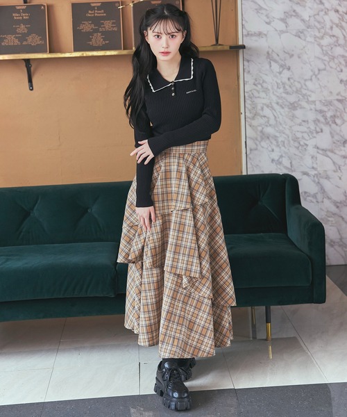 レディアゼル タータンチェックティアードスカート REDYAZEL（レディアゼル） スカート タータンチェックティアード
