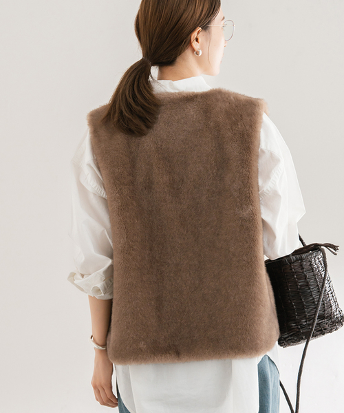 FRAMeWORK（フレームワーク） コート アウター フェイクファーライナー