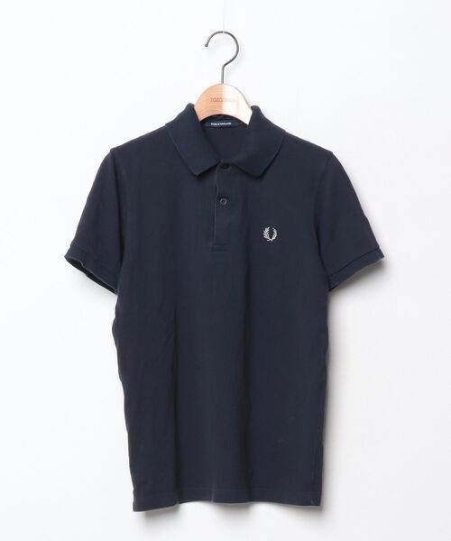 新品 フレッドペリー ポロシャツ 刺繍 ネイビー Sサイズ FRED PERRY（フレッドペリー） 刺繍半袖ポロシャツ 36 ネイビー メンズ