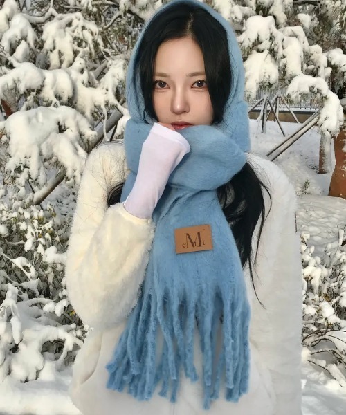 MUCENT シグネチャーマフラー ブルーパッチ MUCENT シグネチャーマフラー ブルーパッチ - メルカリ