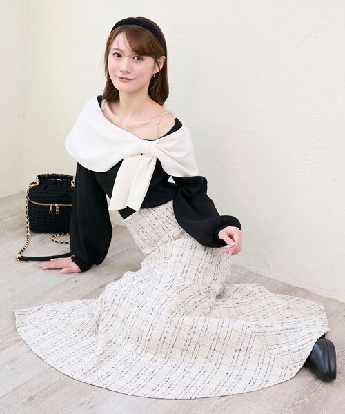 MAJESTIC LEGON（マジェスティックレゴン） ニット セーター ビジュー