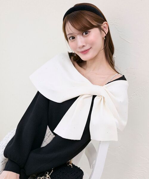 MAJESTIC LEGON（マジェスティックレゴン） ニット セーター ビジュー