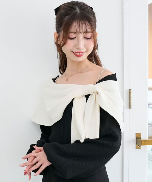 MAJESTIC LEGON（マジェスティックレゴン） ニット セーター ビジュー