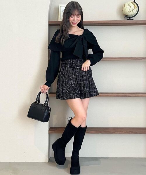 MAJESTIC LEGON（マジェスティックレゴン） ニット セーター ビジュー