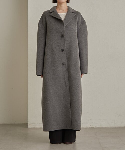 Omekashi（オメカシ） コート アウター ウールリバーロングコート