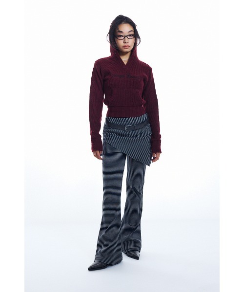 LAGUA GEM（ラグアジェム） ニット セーター JACQUARD HOODIE KNIT
