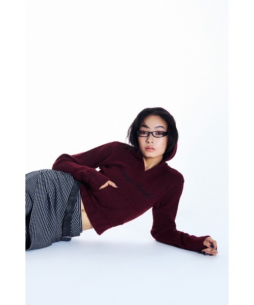 LAGUA GEM（ラグアジェム） ニット セーター JACQUARD HOODIE KNIT