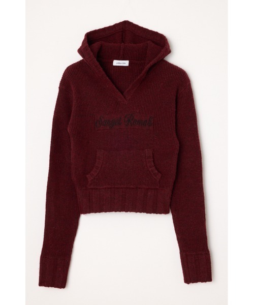 LAGUA GEM（ラグアジェム） ニット セーター JACQUARD HOODIE KNIT