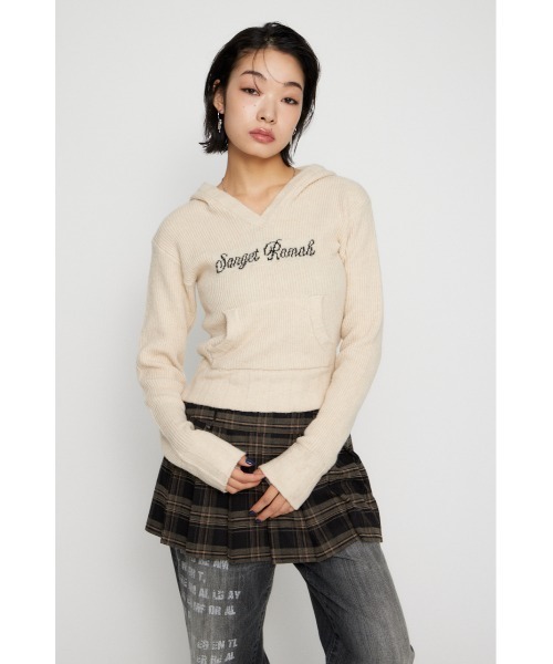 LAGUA GEM（ラグアジェム） ニット セーター JACQUARD HOODIE KNIT