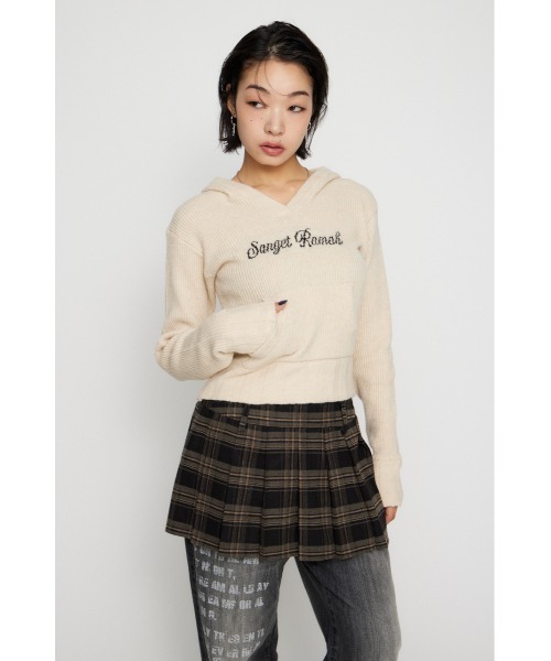 LAGUA GEM（ラグアジェム） ニット セーター JACQUARD HOODIE KNIT
