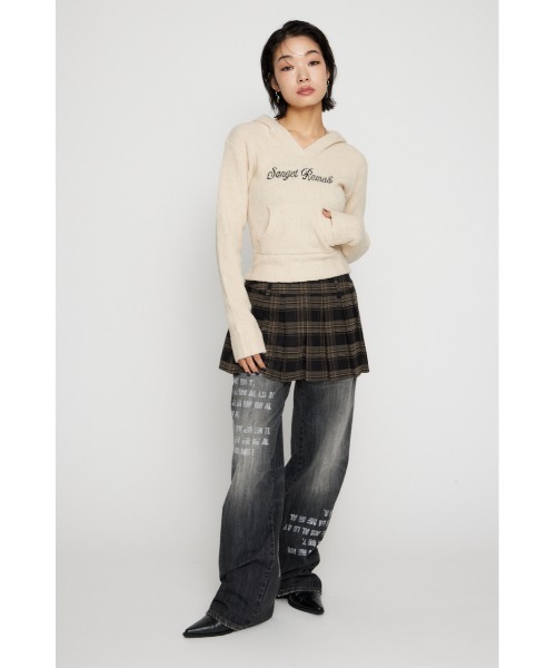 LAGUA GEM（ラグアジェム） ニット セーター JACQUARD HOODIE KNIT