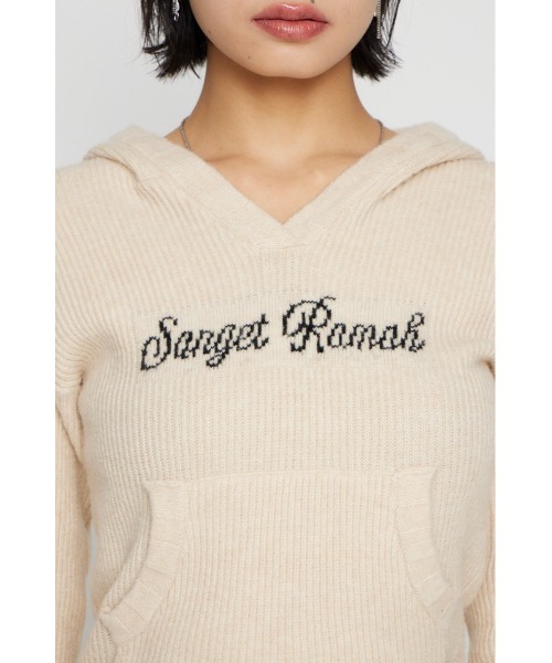 LAGUA GEM（ラグアジェム） ニット セーター JACQUARD HOODIE KNIT