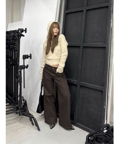 LAGUA GEM（ラグアジェム） ニット セーター JACQUARD HOODIE KNIT