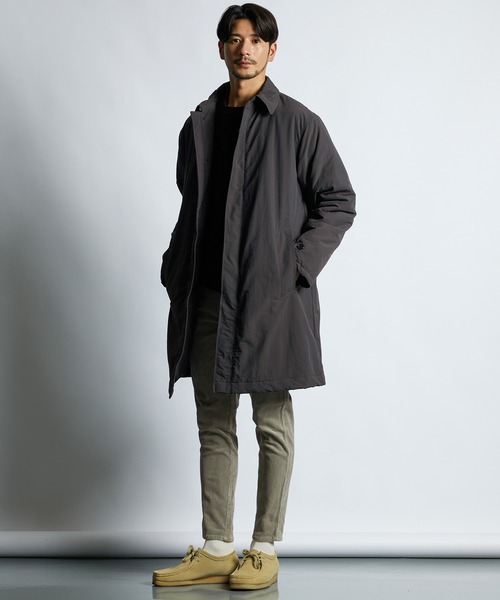 LANVIN en Bleu コート ジャケット 撥水”中綿 バルマカーンコート