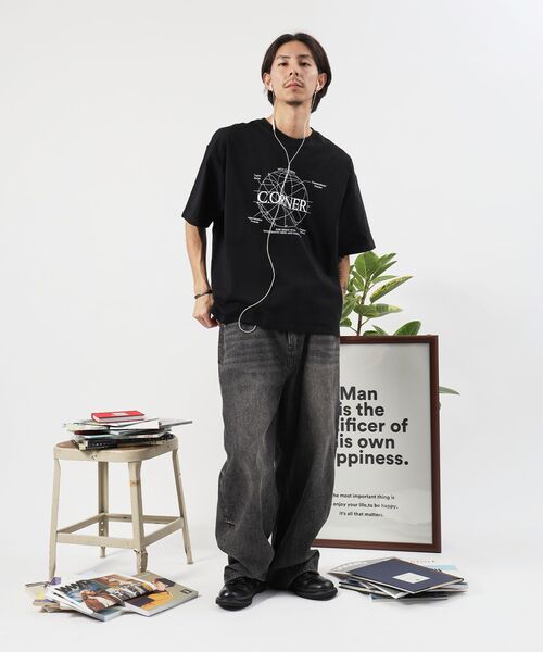 「FFEIN」 半袖Tシャツ LARGE ブラック メンズ_画像6