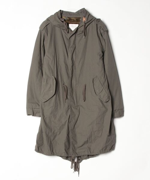 HOUSTON（ヒューストン） モッズコート XX-SMALL オリーブ メンズ