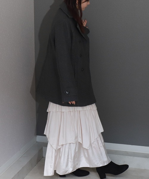libelle more(リベル モア) ピーコート pコート フェイクウール libelle more(リベル モア) ピーコート pコート フェイクウール