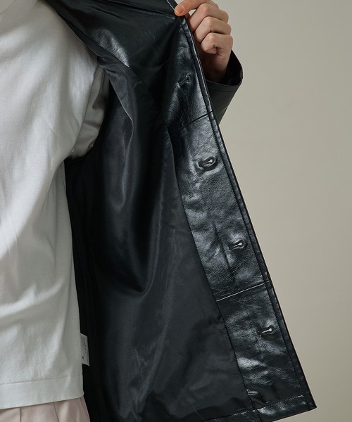 JieDa（ジエダ） カバーオール 「Jieda」別注 FAKE LEATHER CAR COAT