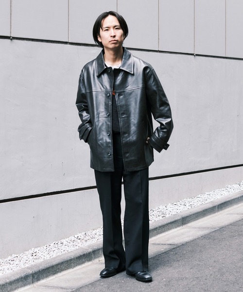 JieDa（ジエダ） カバーオール 「Jieda」別注 FAKE LEATHER CAR COAT