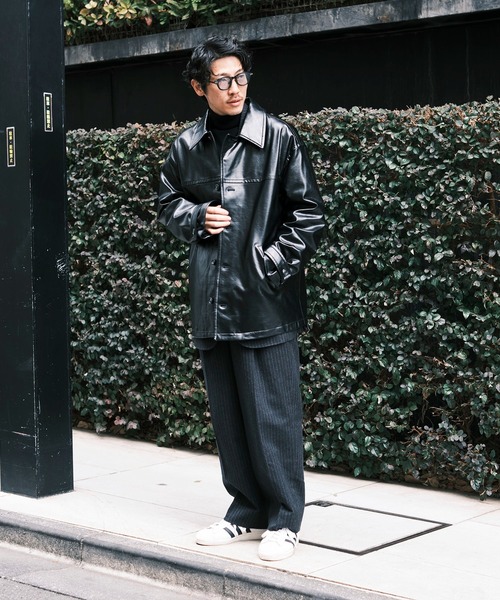 JieDa（ジエダ） カバーオール 「Jieda」別注 FAKE LEATHER CAR COAT