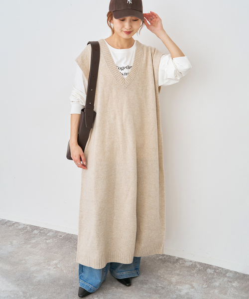 Spick＆Span（スピック アンド スパン） ワンピース ニットベスト