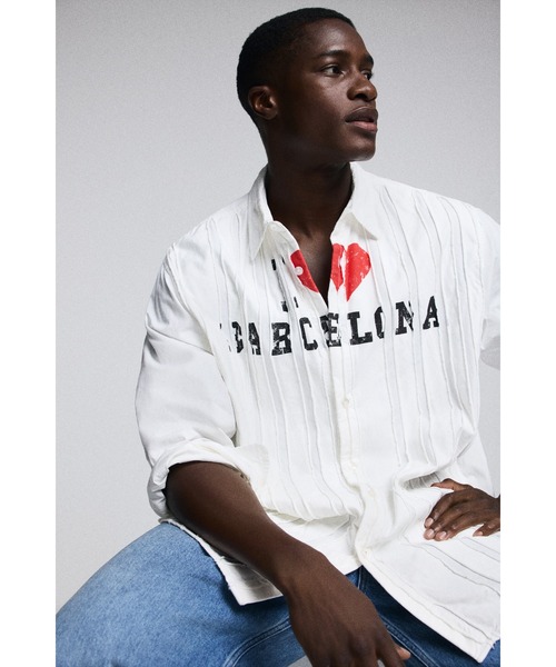 Desigual（デシグアル） シャツ 「Desigual×BOTTER」プリントパネル 