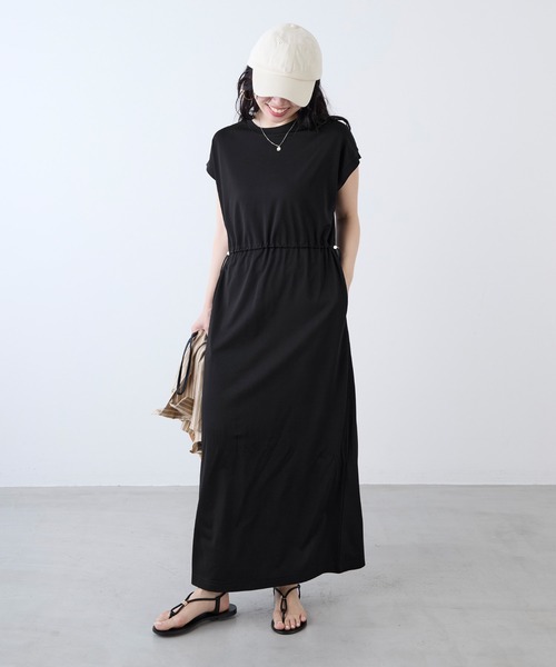 「MICA&DEAL」 半袖ワンピース FREE ブラウン レディース_画像2