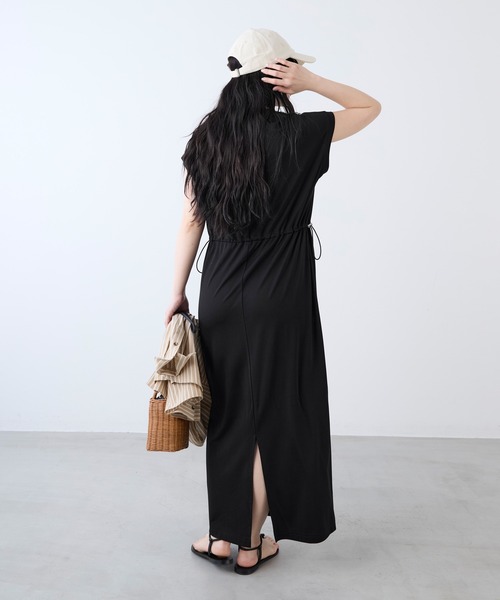 「MICA&DEAL」 半袖ワンピース FREE ブラウン レディース_画像8