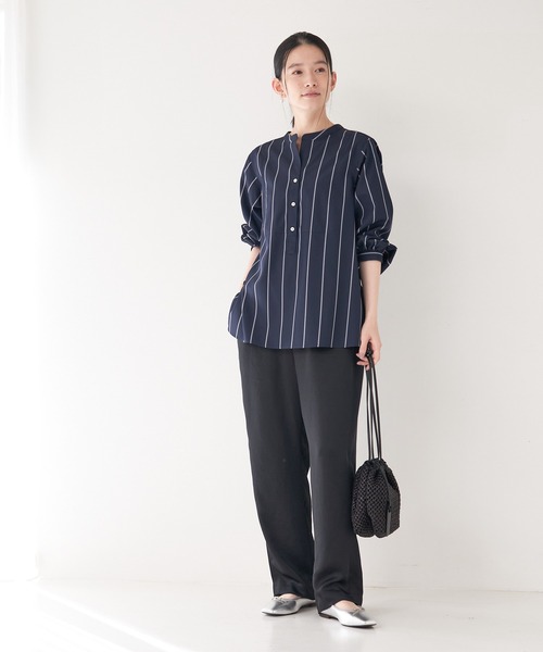 「collex」 長袖ブラウス フリー ネイビー レディース_画像7